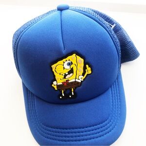 SPONGEBOB SQUAREPANTS Vibrant Blue Kids Cap with Fun Character